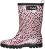 Rainboot Dots Old Pink Black - small