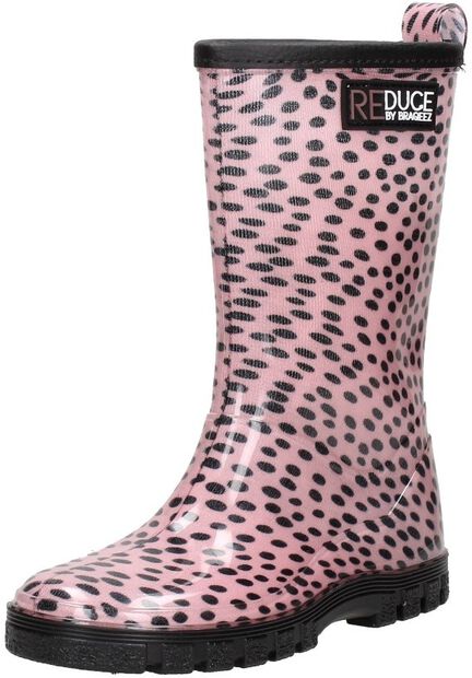 Rainboot Dots Old Pink Black - large