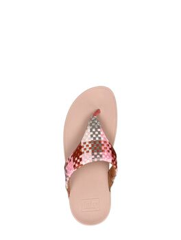 Lulu Silky Weave Toe-Post Sandals